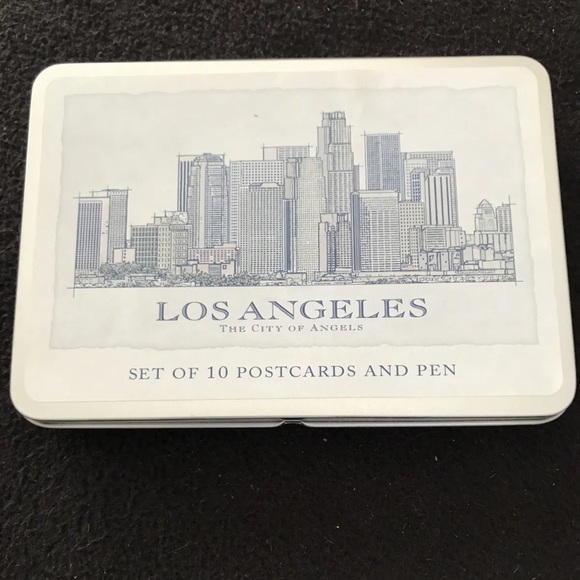 Starbucks Coffee Los Angeles City of Angels Set of 10 Postcards & Pen Set NWT